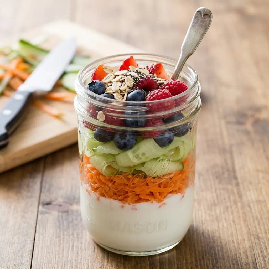 Yogurt Veggie Parfait