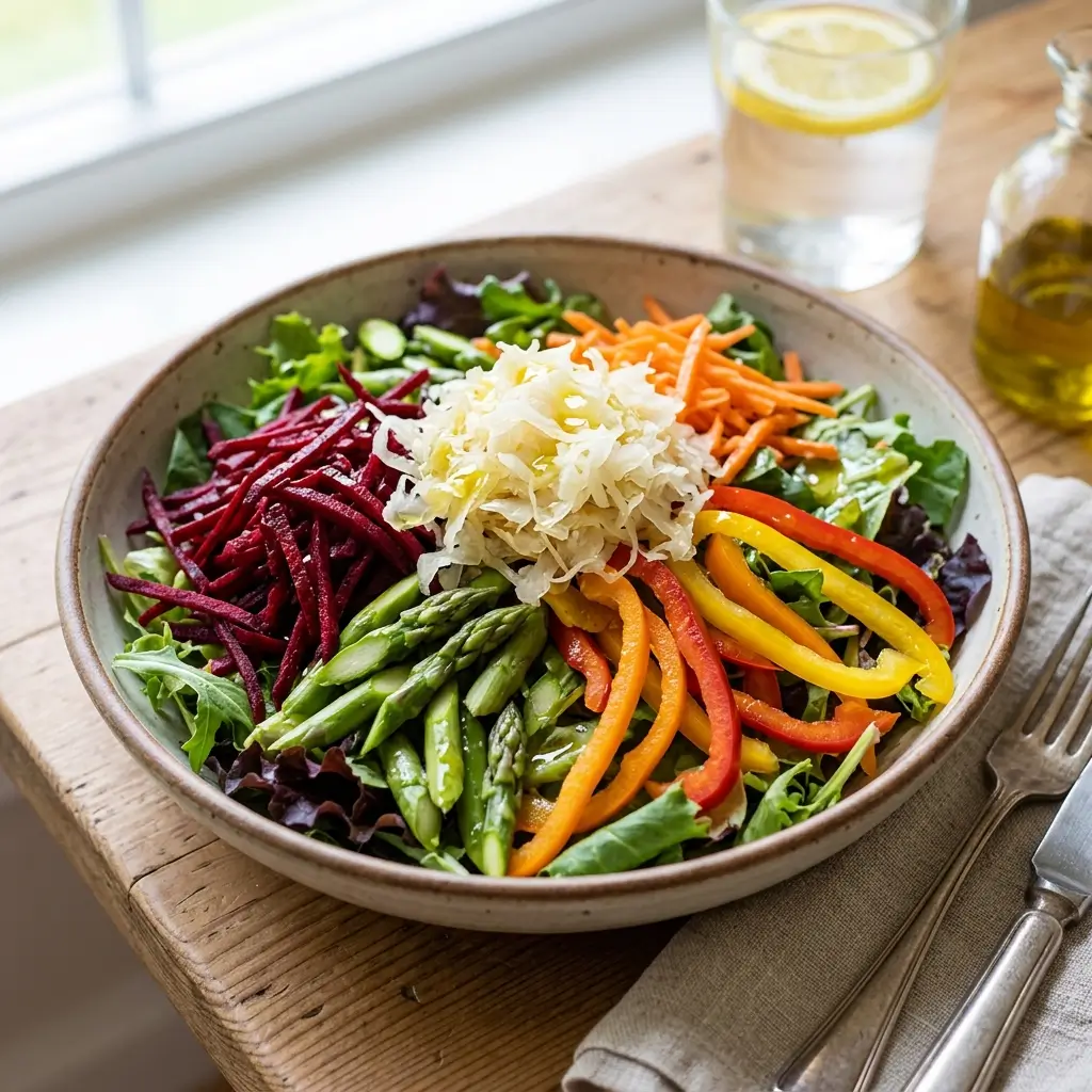 Sauerkraut Rainbow Salad