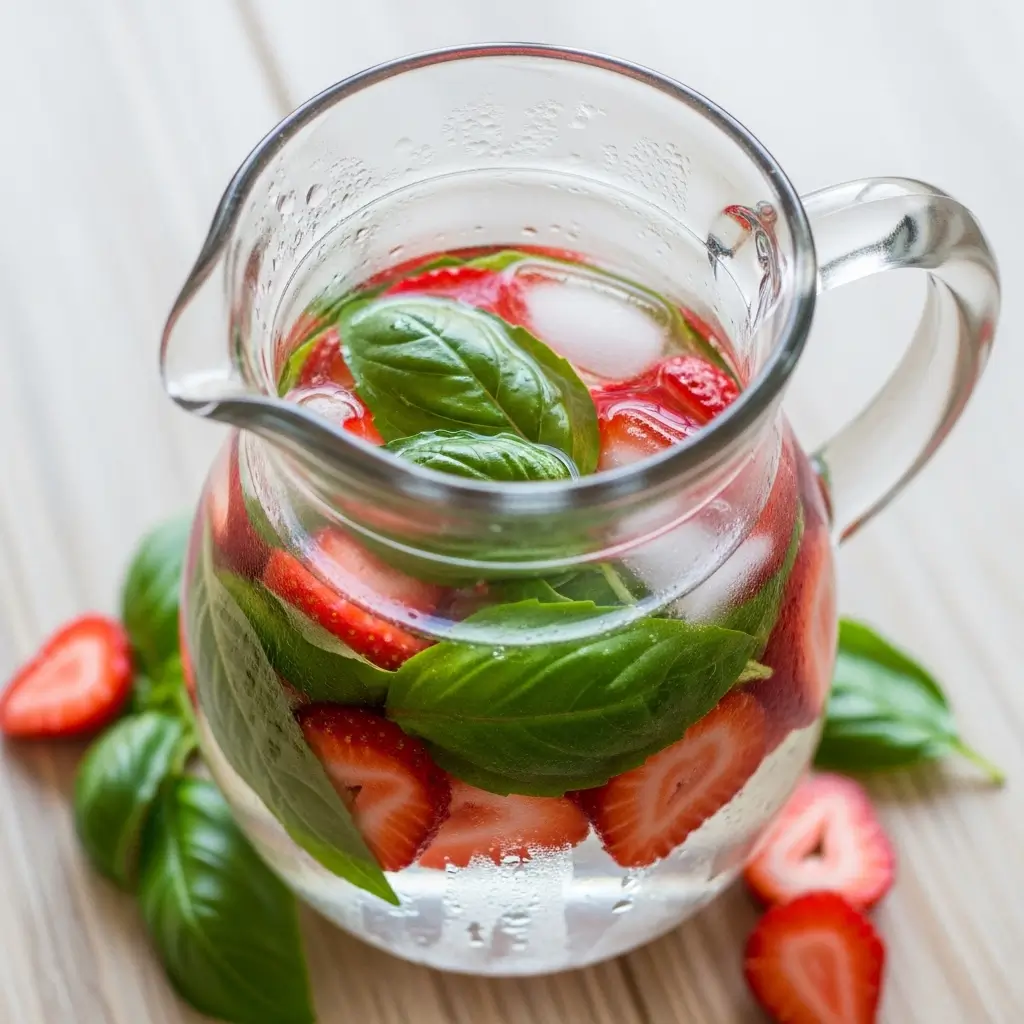 Strawberry & Basil Detox Water