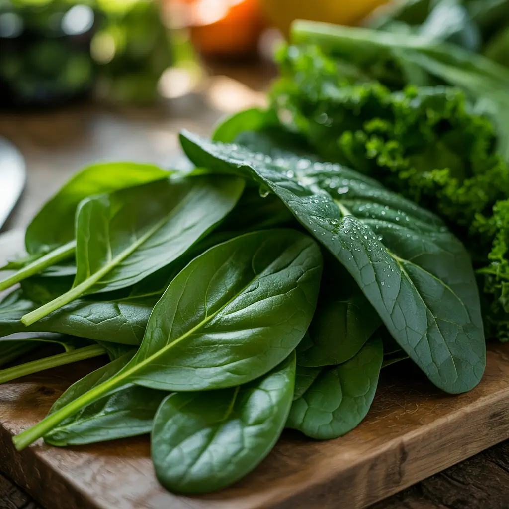  Dark Leafy Greens (spinach, kale)