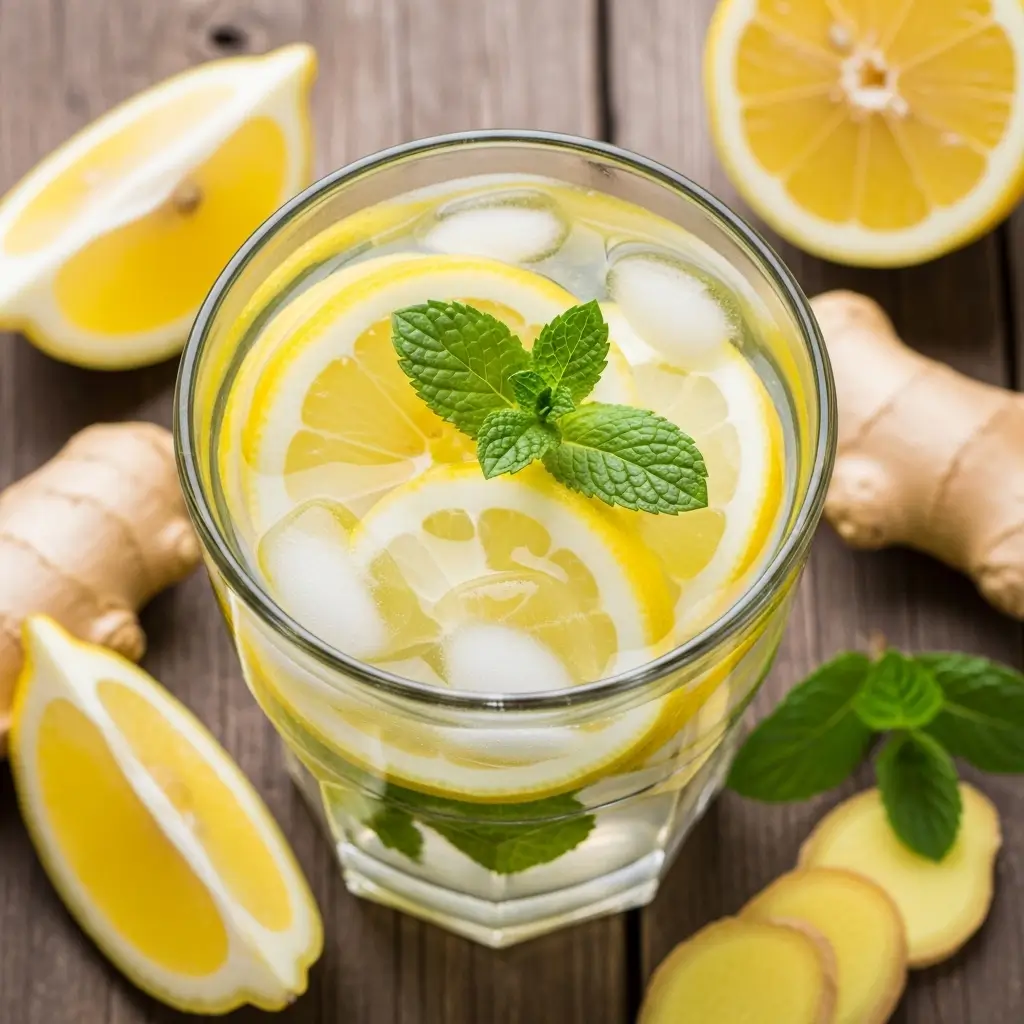 Ginger & Lemon Detox Water
