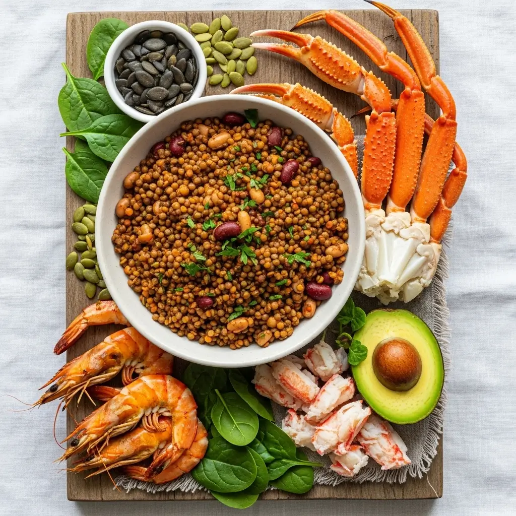Shellfish & Legumes: Balanced Testosterone Boost