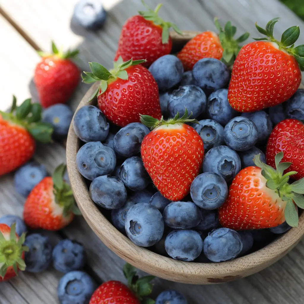 Berries (strawberries, blueberries)