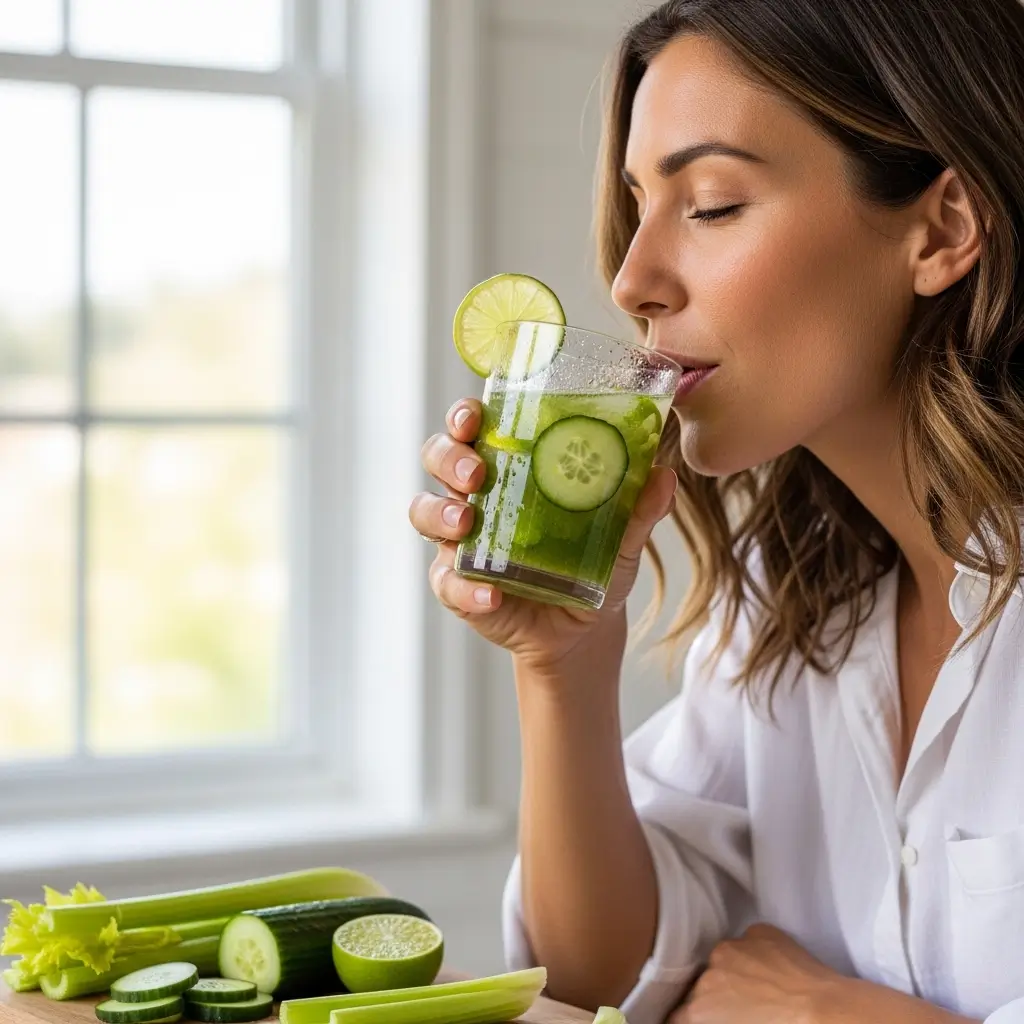 Cucumber, Celery & Lime Detox Water