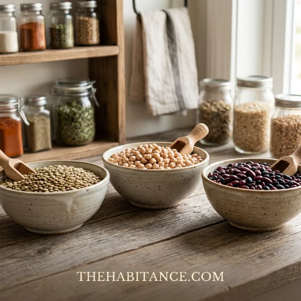 Healthy legumes providing fiber and plant protein for prostate support.
