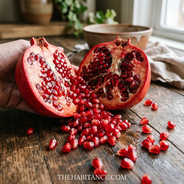 Pomegranate packed with antioxidants supporting prostate cell health.